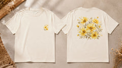 Golden Blossom Botanical Graphic Apparel Collection (T-Shirts and Hoodies)
