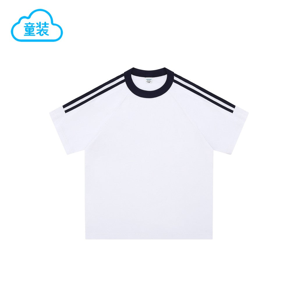 Kids 3-Stripe Ringer Tee | 200g Combed Cotton | Custom Team Apparel