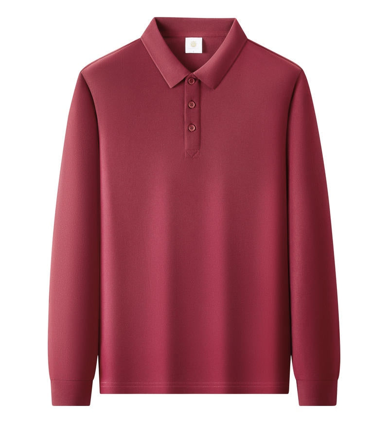 Custom 100% Cotton Long Sleeve Polo | Soft 280gsm Heavyweight Uniforms