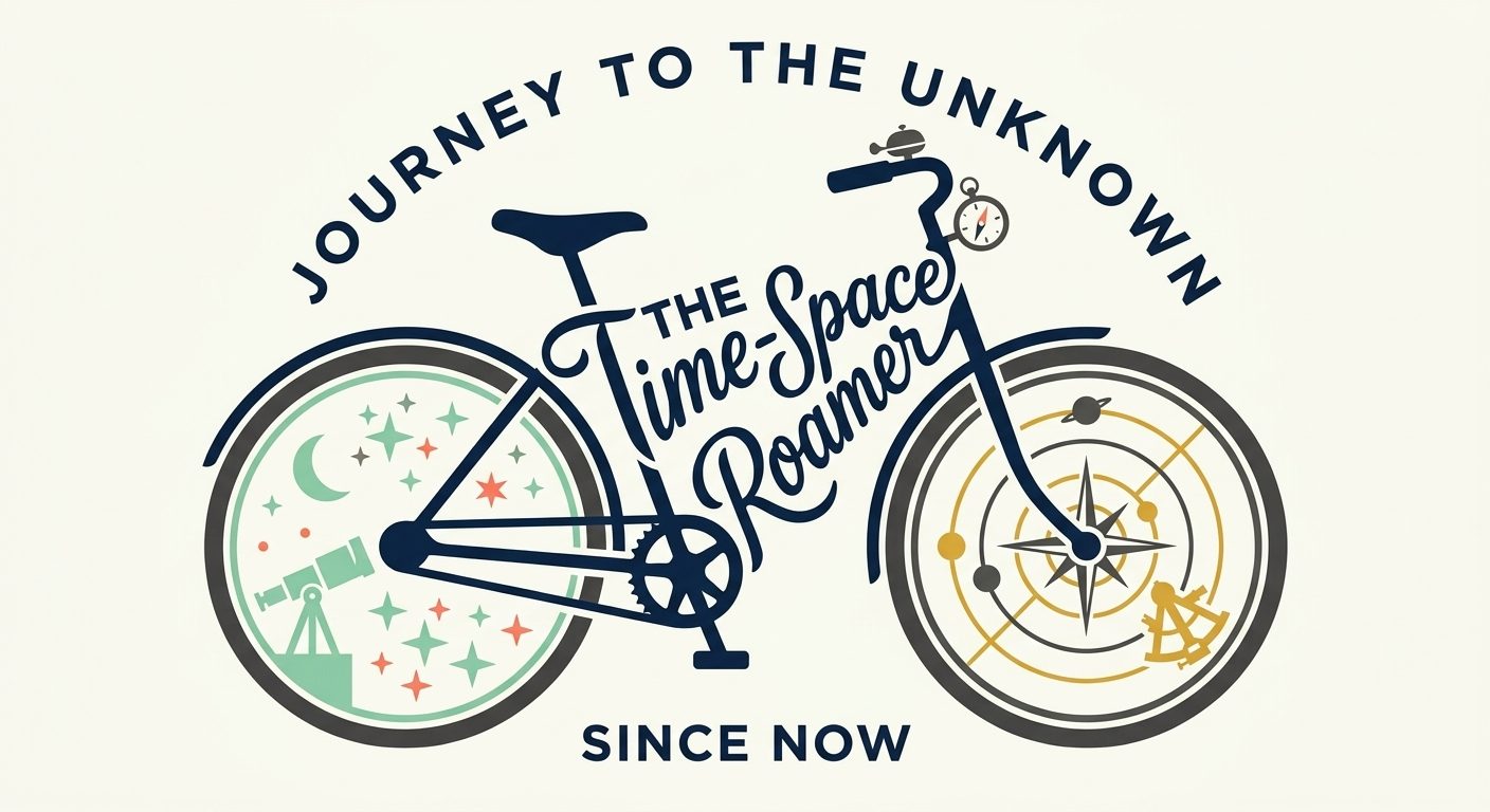 The Time-Space Roamer Journey Cycling Graphic - Cosmic Explorer