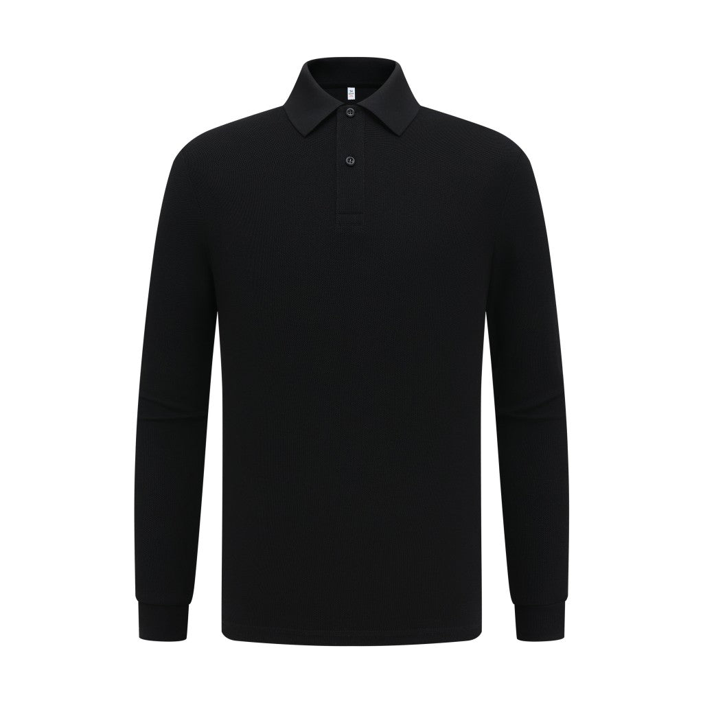 Premium Custom Long Sleeve Polo - Mercerized Cotton Pique Uniforms