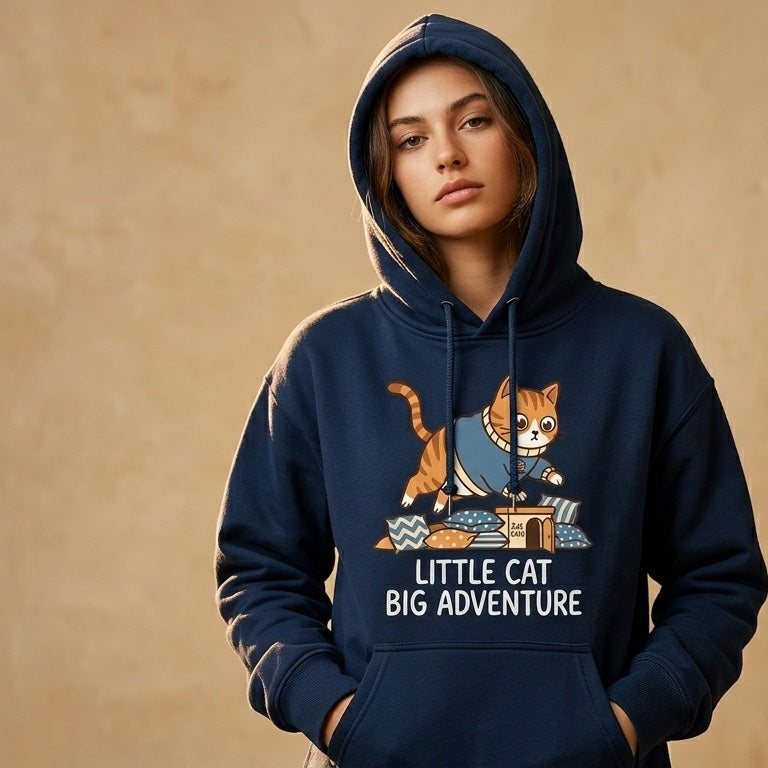 Little Cat Big Adventure Pillow Jumper