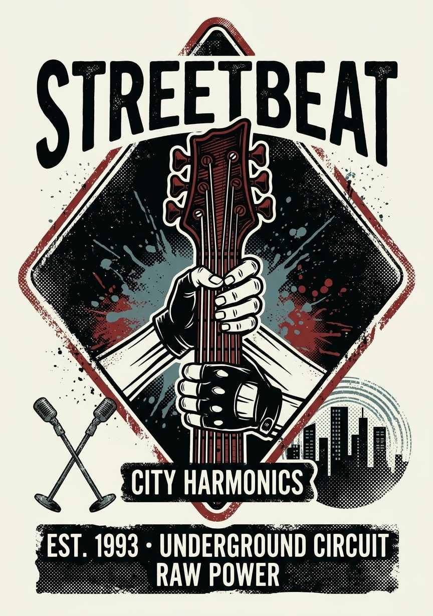 Raw Power Underground Music City Harmonics Graphic