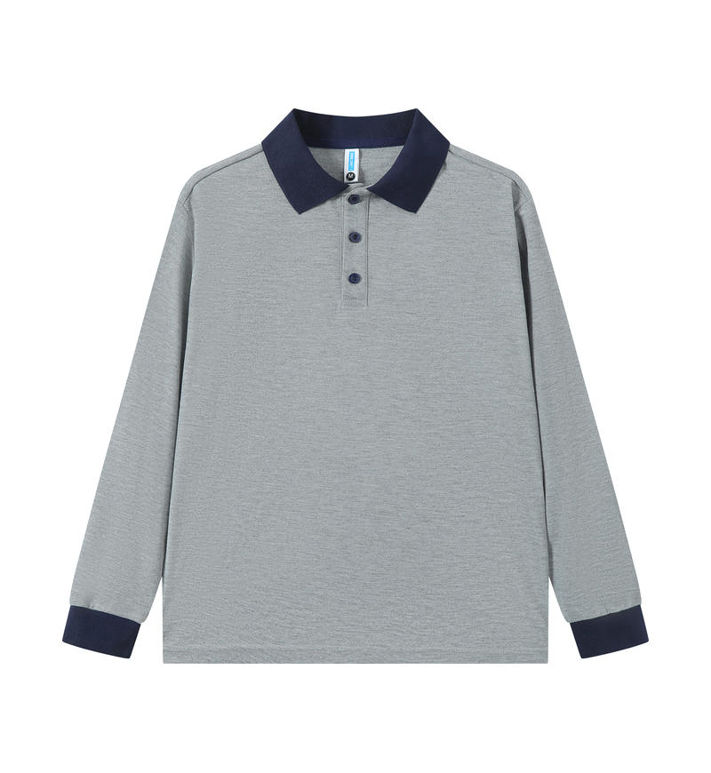 Premium Custom Long Sleeve Polo – Cotton-Feel Polyester Team Uniform & Workwear