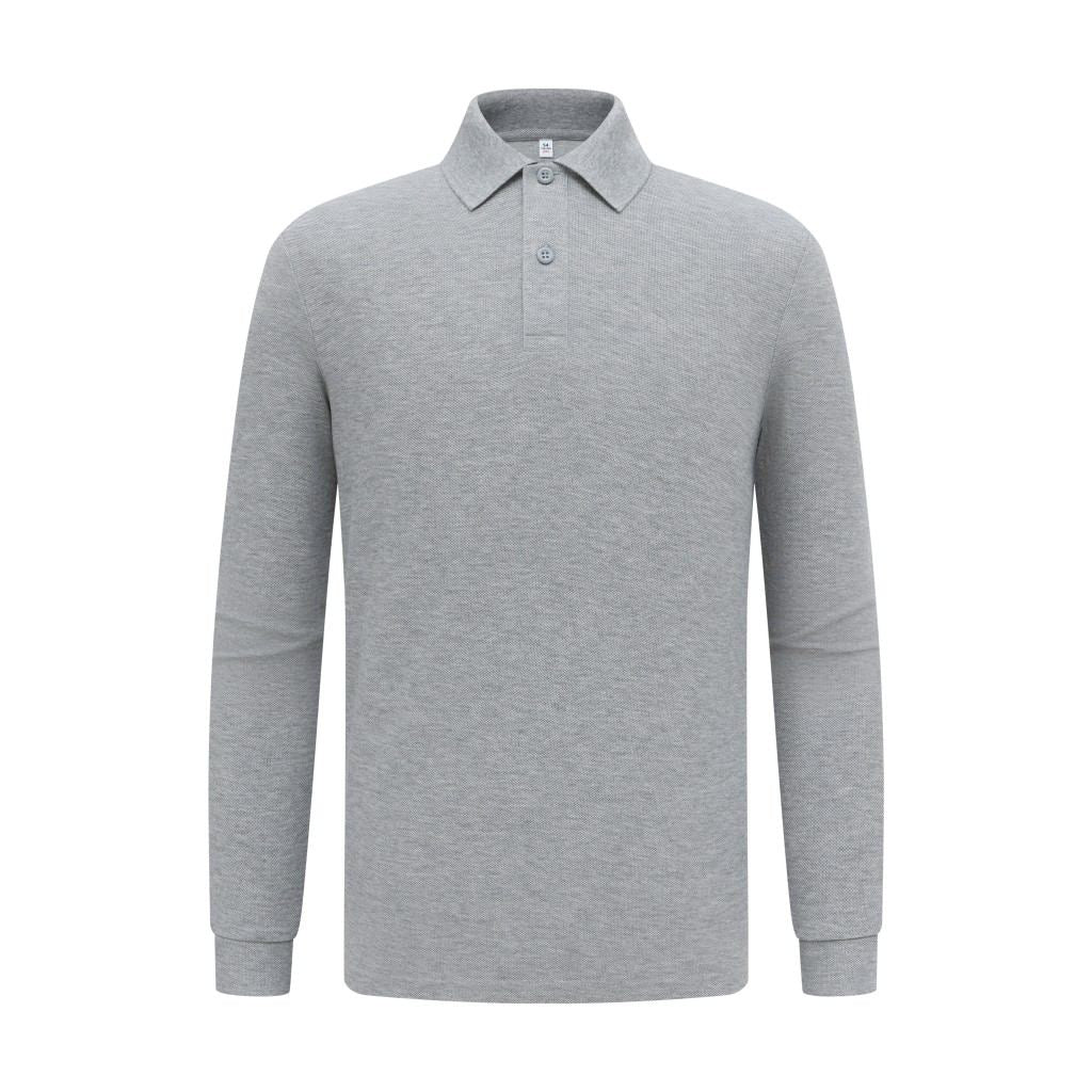 Premium Custom Long Sleeve Polo - Mercerized Cotton Pique Uniforms