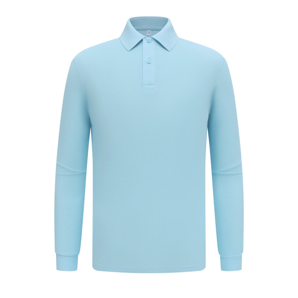 Premium Custom Long Sleeve Polo - Mercerized Cotton Pique Uniforms