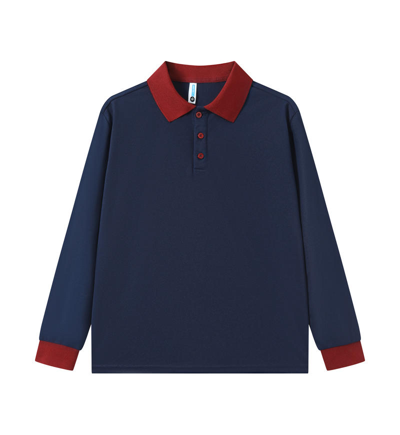 Premium Custom Long Sleeve Polo – Cotton-Feel Polyester Team Uniform & Workwear
