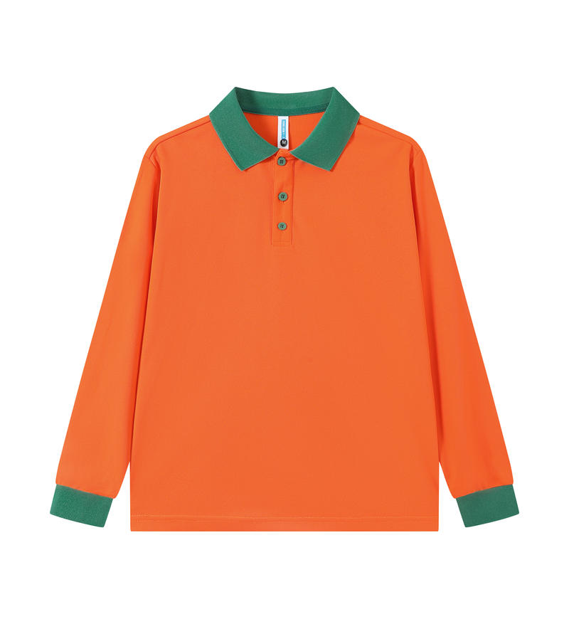 Premium Custom Long Sleeve Polo – Cotton-Feel Polyester Team Uniform & Workwear