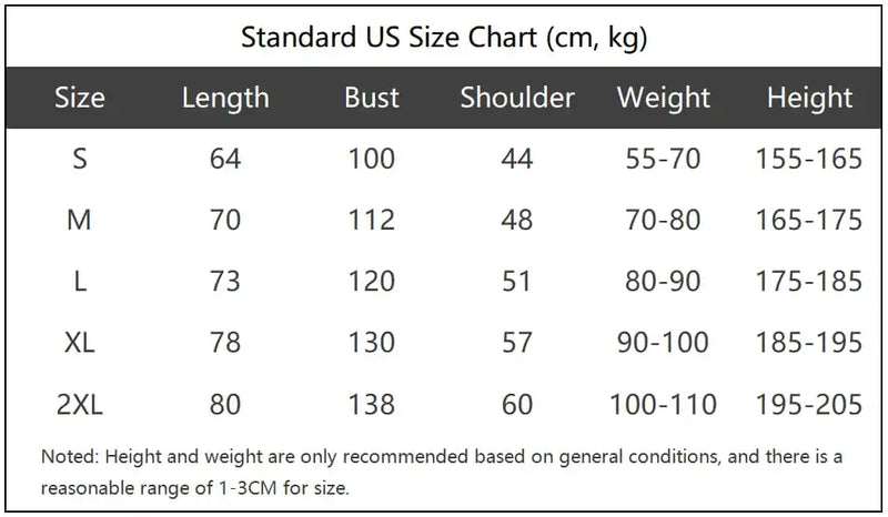 300g Heavyweight Cotton Blend Hoodie | CARIBBEAN SEAL Unisex Pullover Size Chart